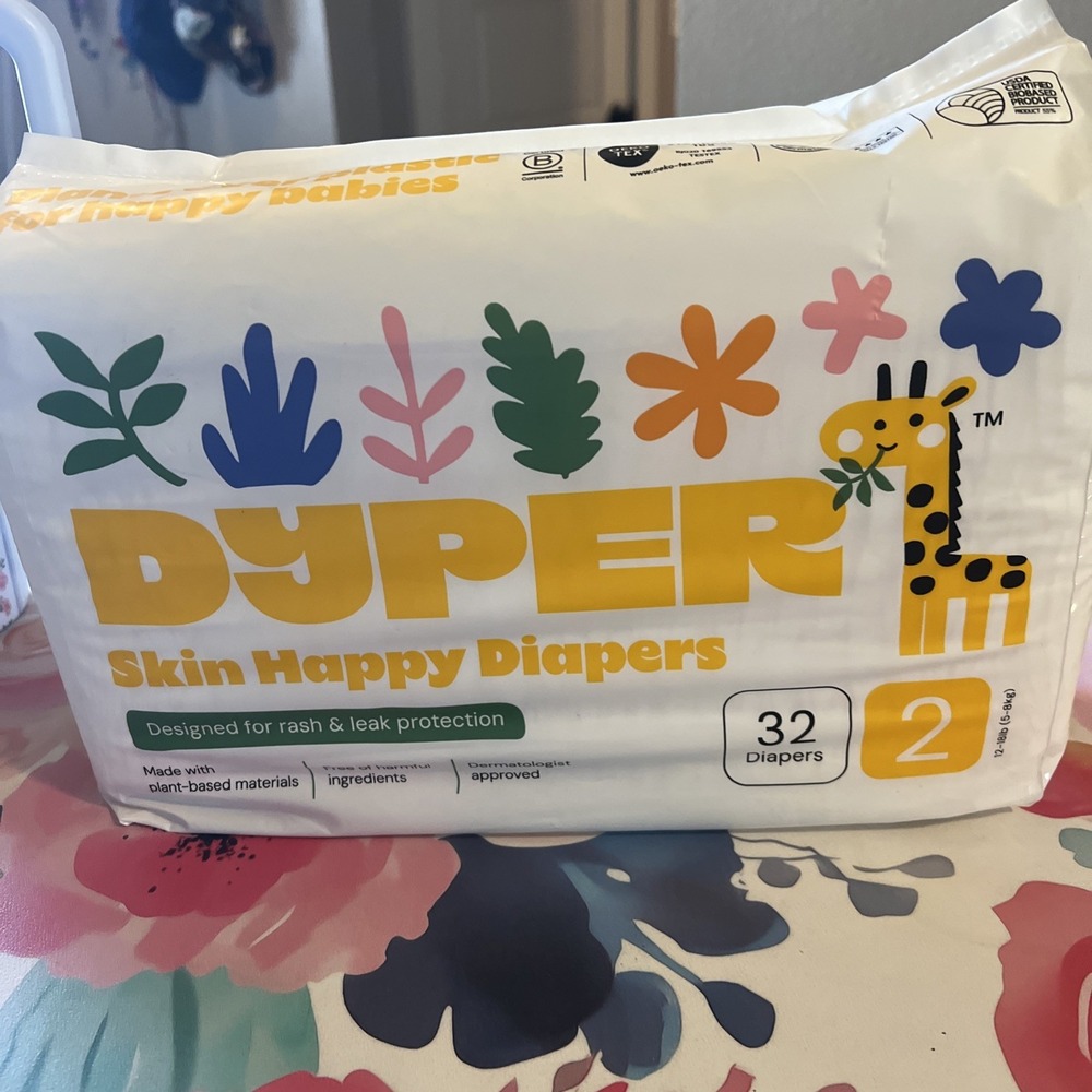 - Baby Diapers Size 2 (32 Count) - Plant Based Disposable Diapers for Day and...